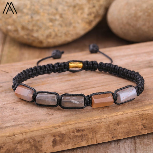 Natural Tourmaline Woven Bracelet